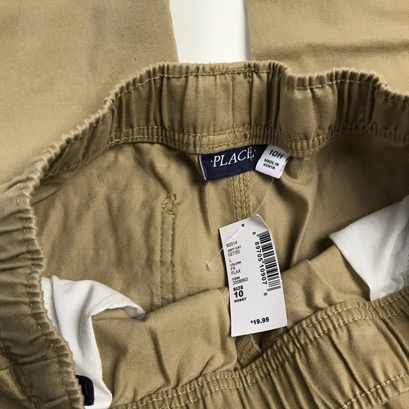 Children's Place khaki cargo pants size 10 NWT - Picture 3 of 4